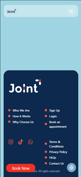 Mobile footer