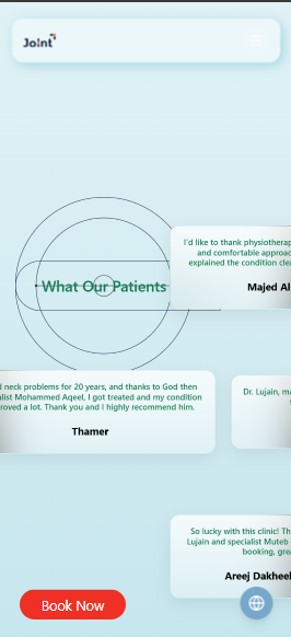Patient testimonials