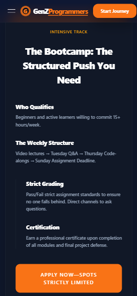 Bootcamp program