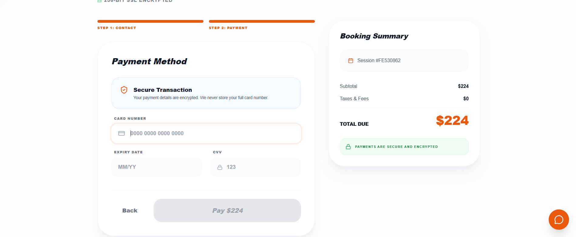 Payment checkout