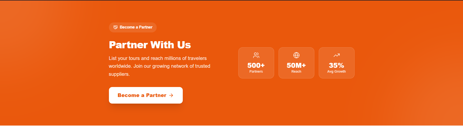 Partner program section