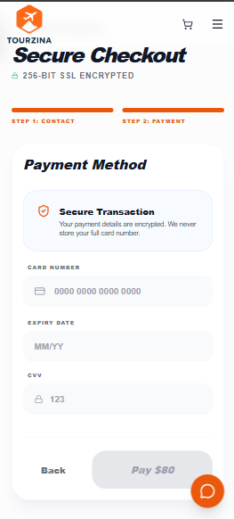 Mobile payment screen