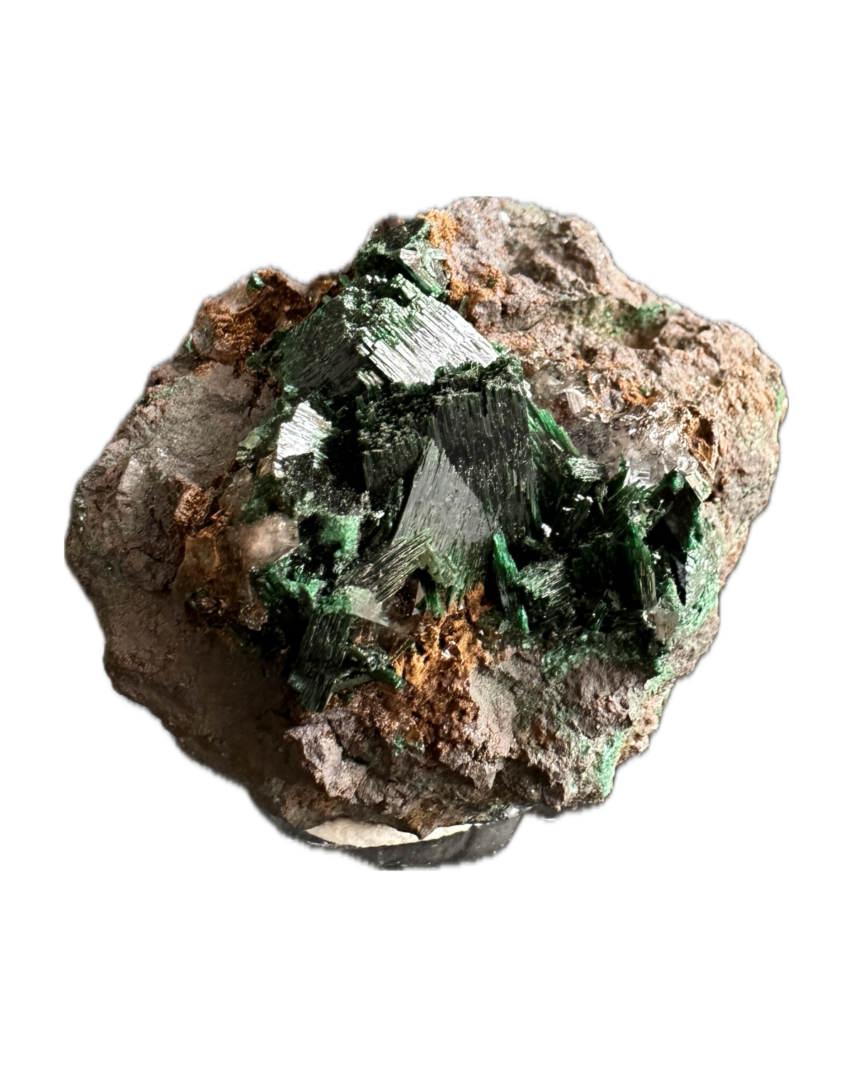 Malaquita Acicular from Mutshastha, Kolwezi, Lualaba, Alto Katanga, República Democrática del Congo (ex-Zaire) — Terrium