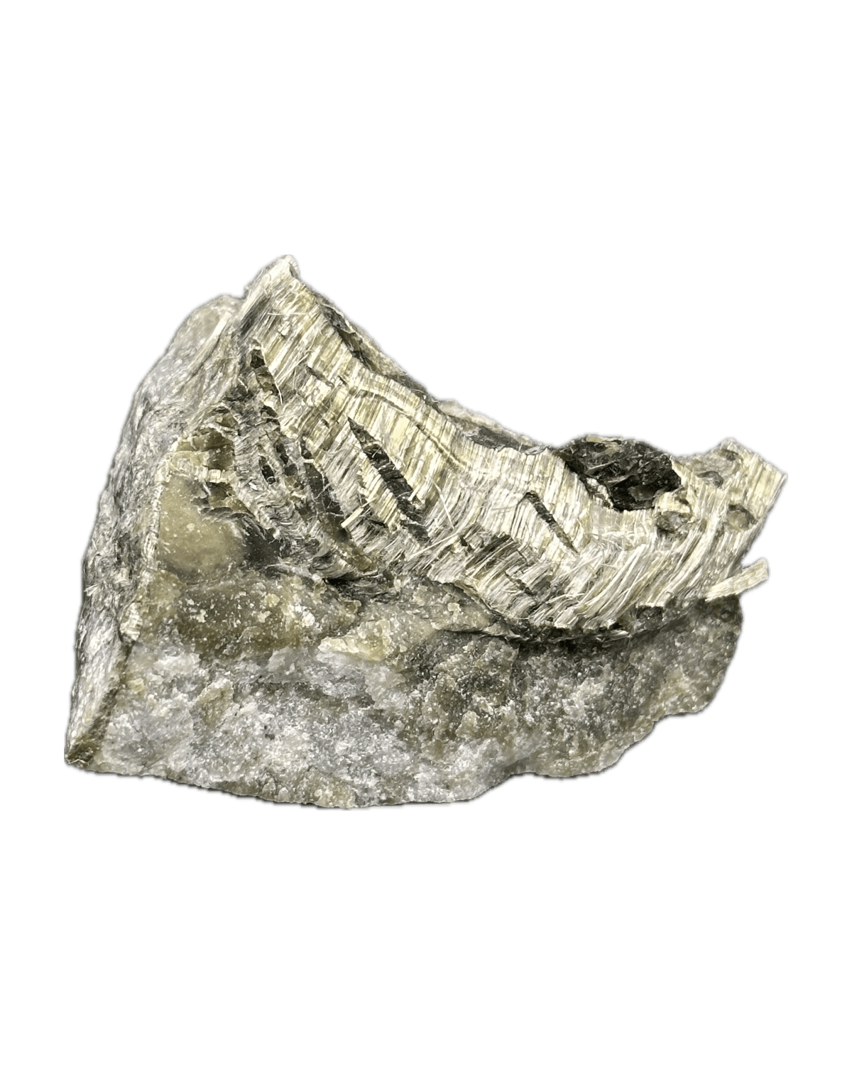 Crisotilo from Canteras del Americano (Can Sala), Montseny, Gualba, Barcelona, Catalunya, España — Terrium