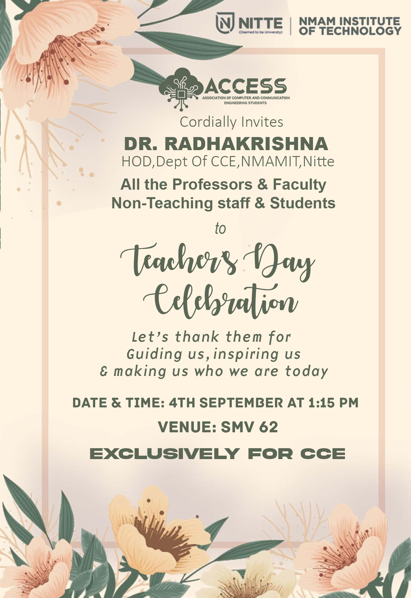 Teachers Day Celebration 