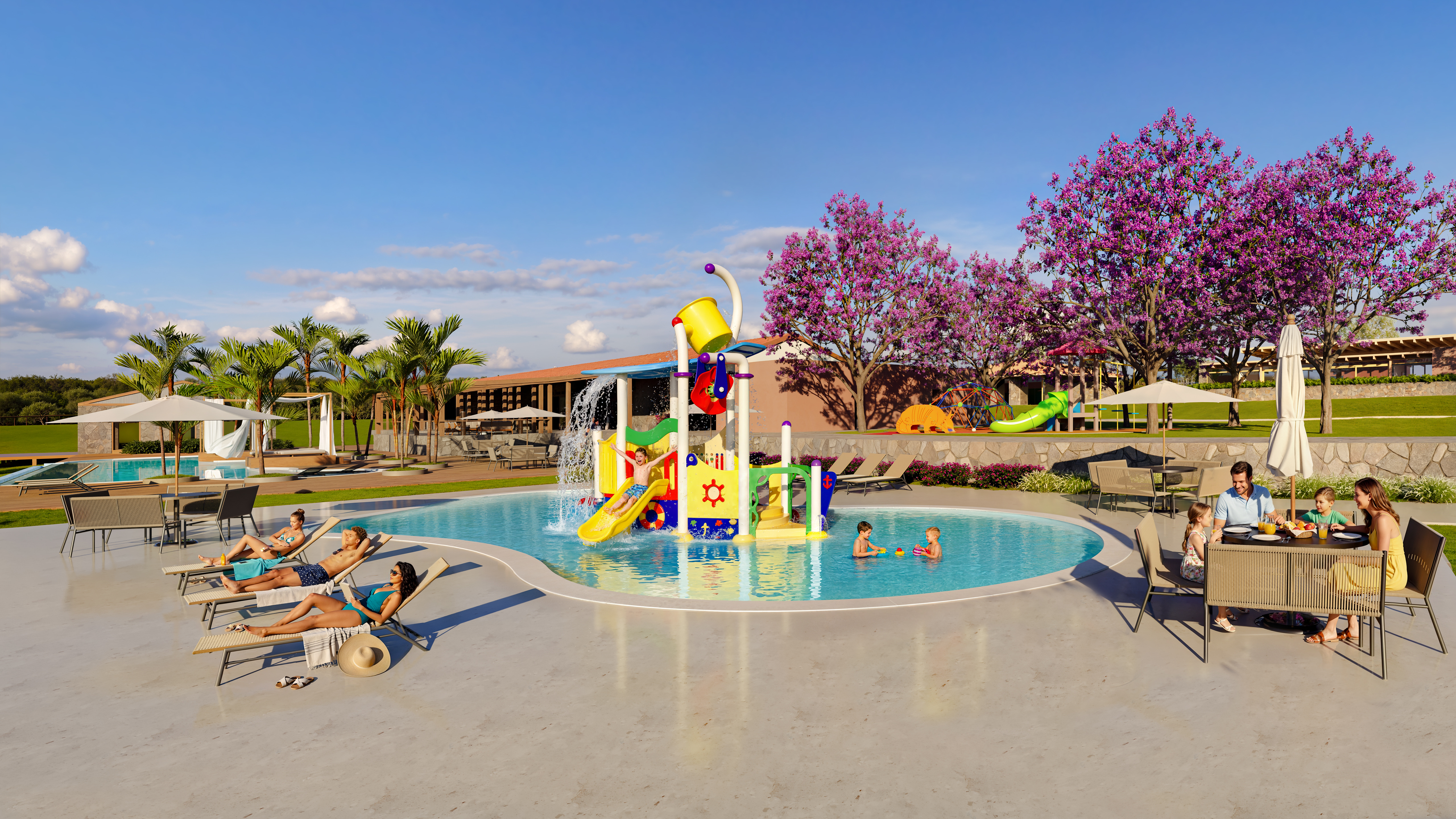 Piscina infantil do Clube Villagio