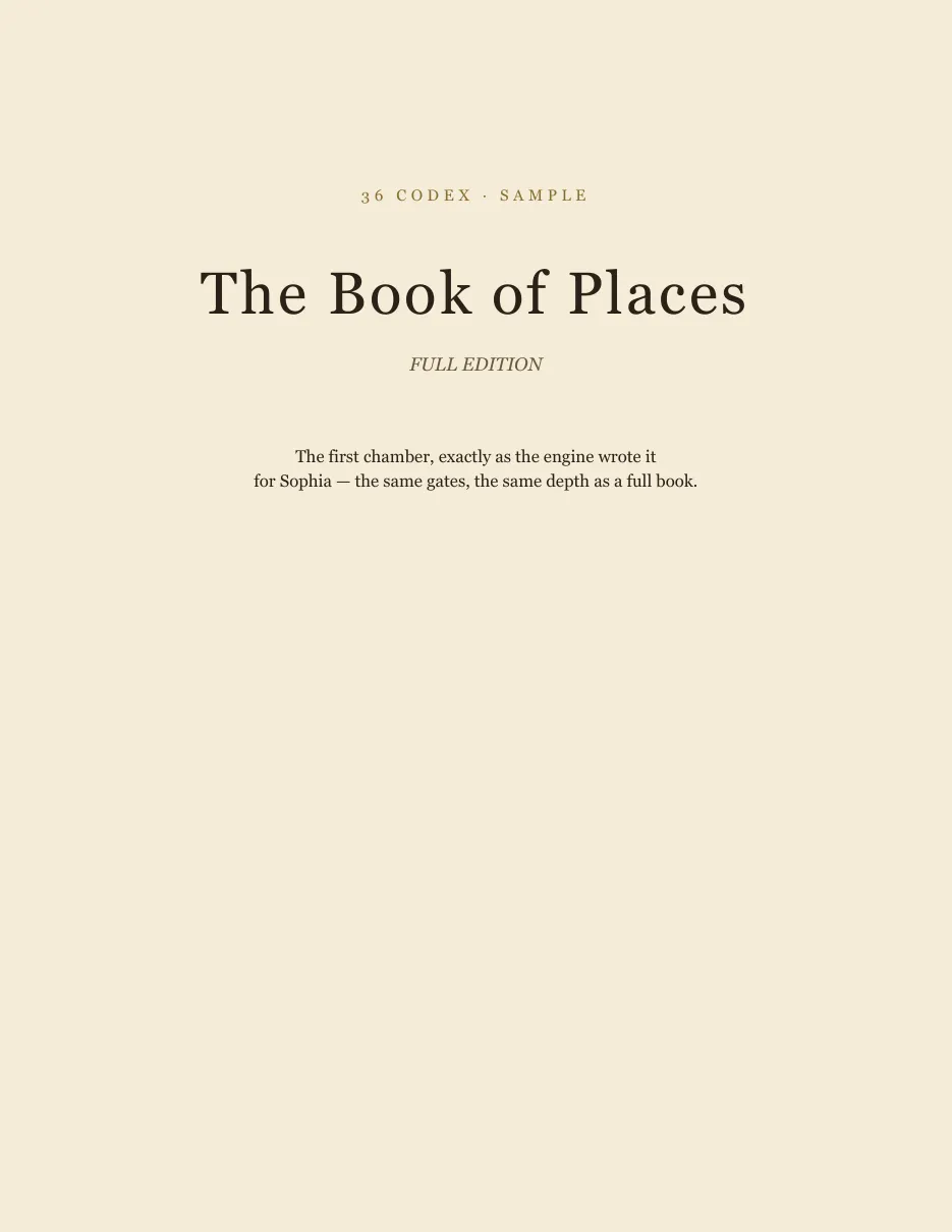 Title page — The Book of Places