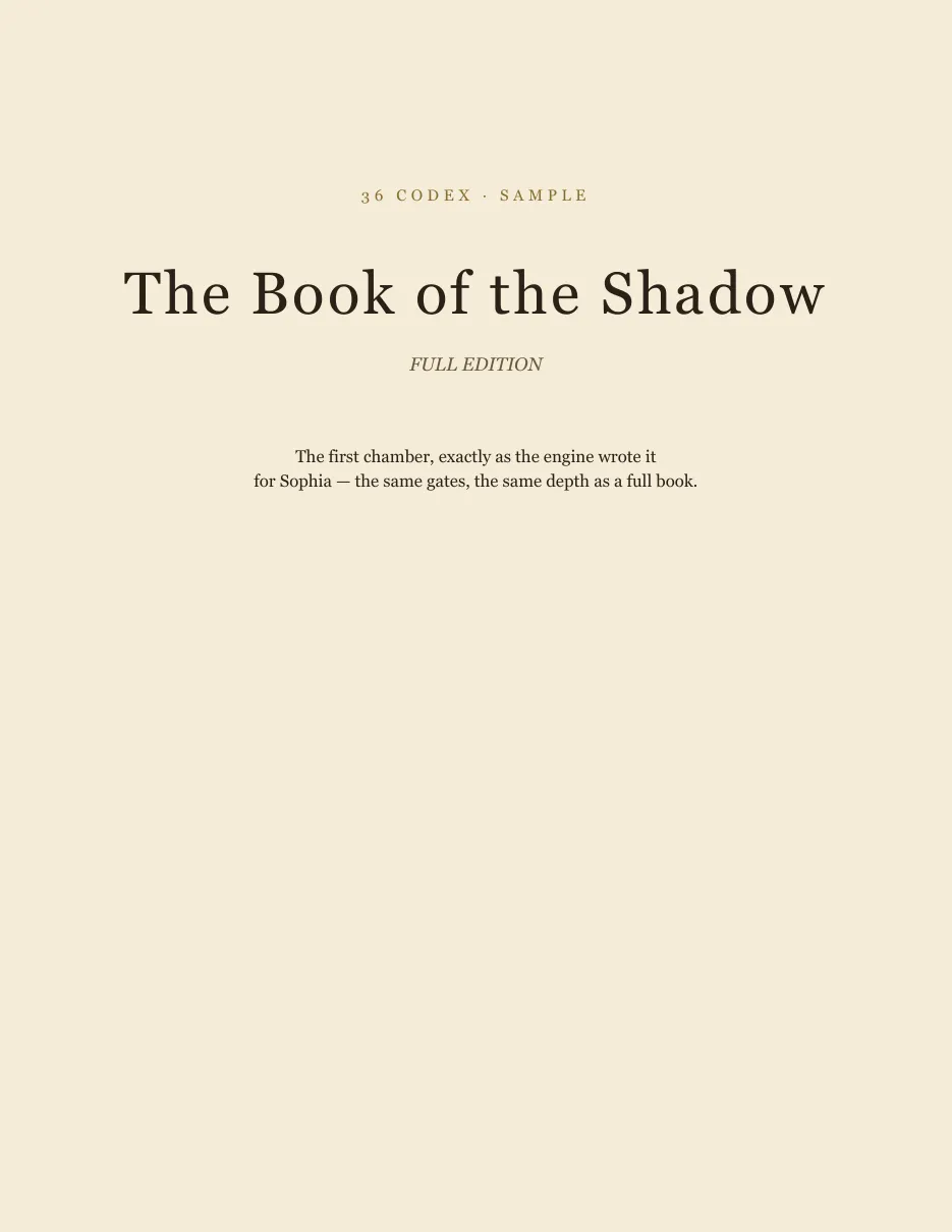 Title page — The Book of the Shadow