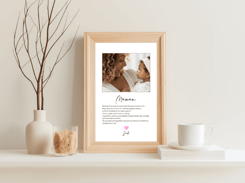 Affiche photo "Maman"