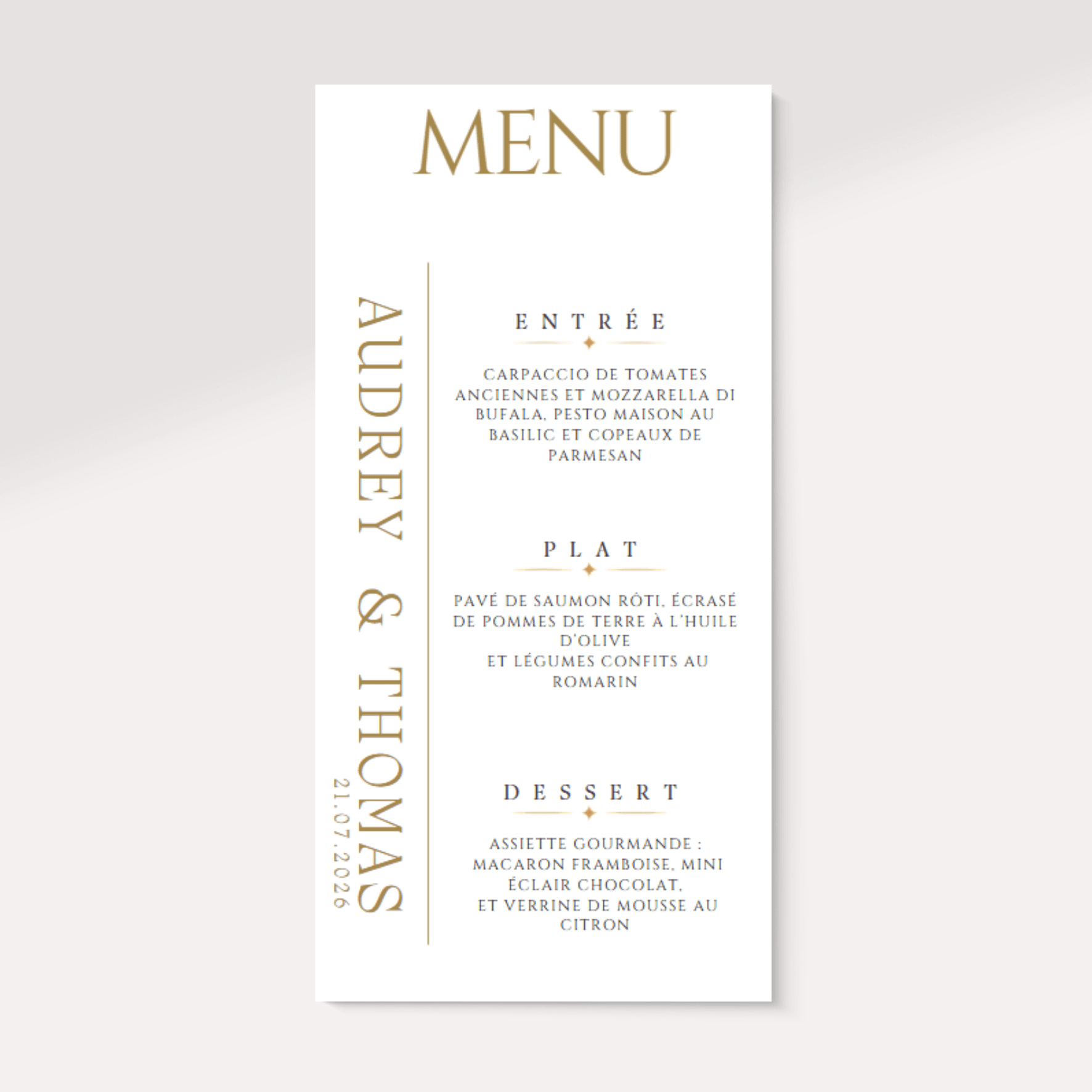 Menu CELESTE- Mariage, baptême, fête... - Image 2