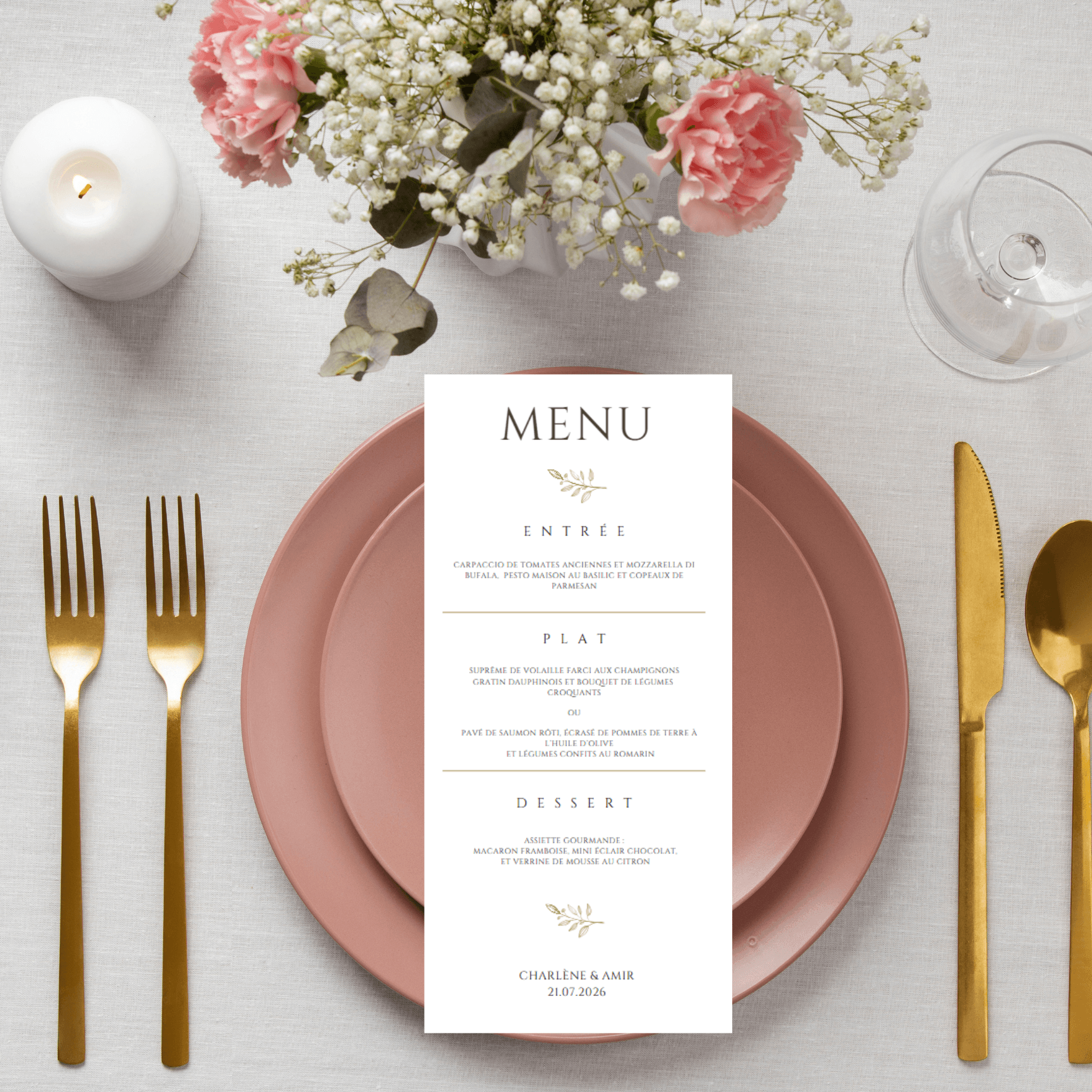 Menu IVOIRE- Mariage, baptême, fête...