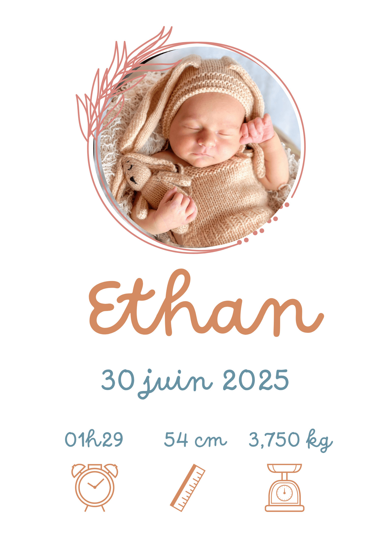 Affiche photo Naissance bleue - Image 3