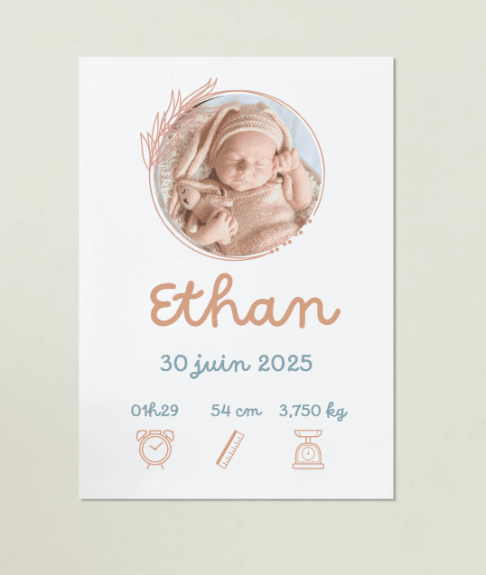 Affiche photo Naissance bleue - Image 2