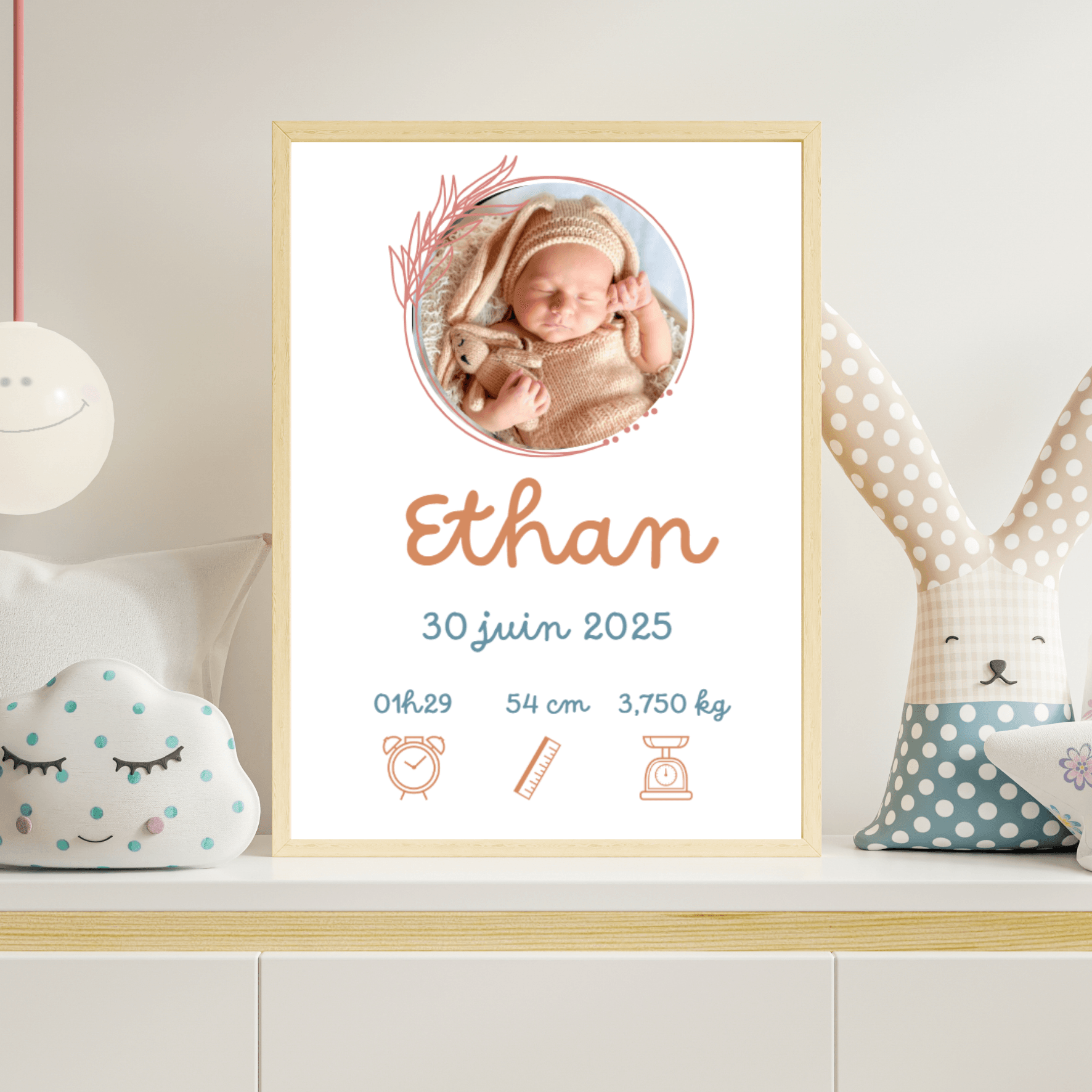 Affiche photo Naissance bleue