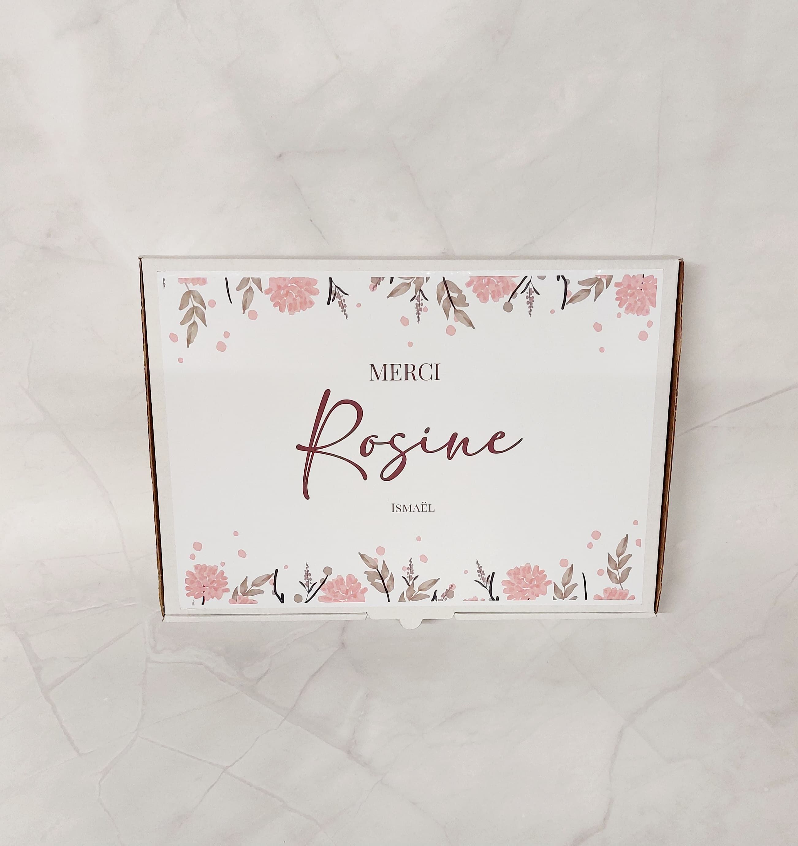 Boîte cadeau en carton plate