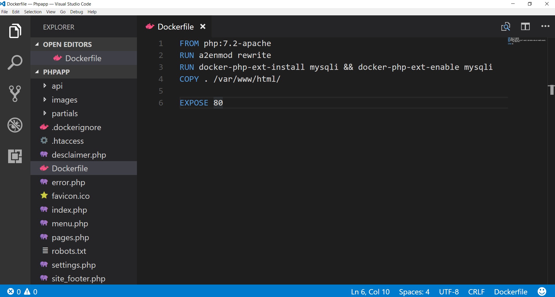 phpstorm docker windows