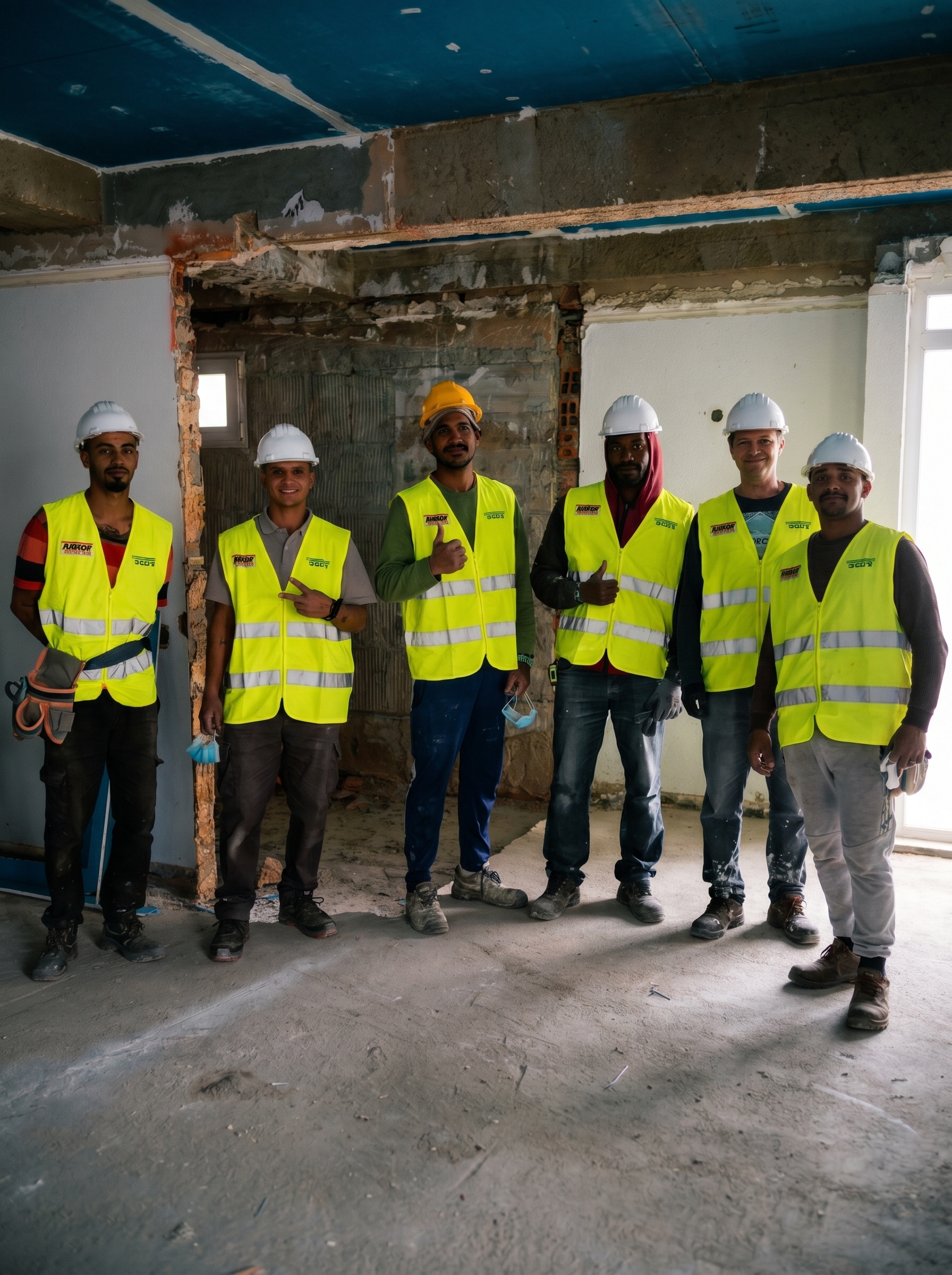 Fundação e estrutura em obra da Realce Construções