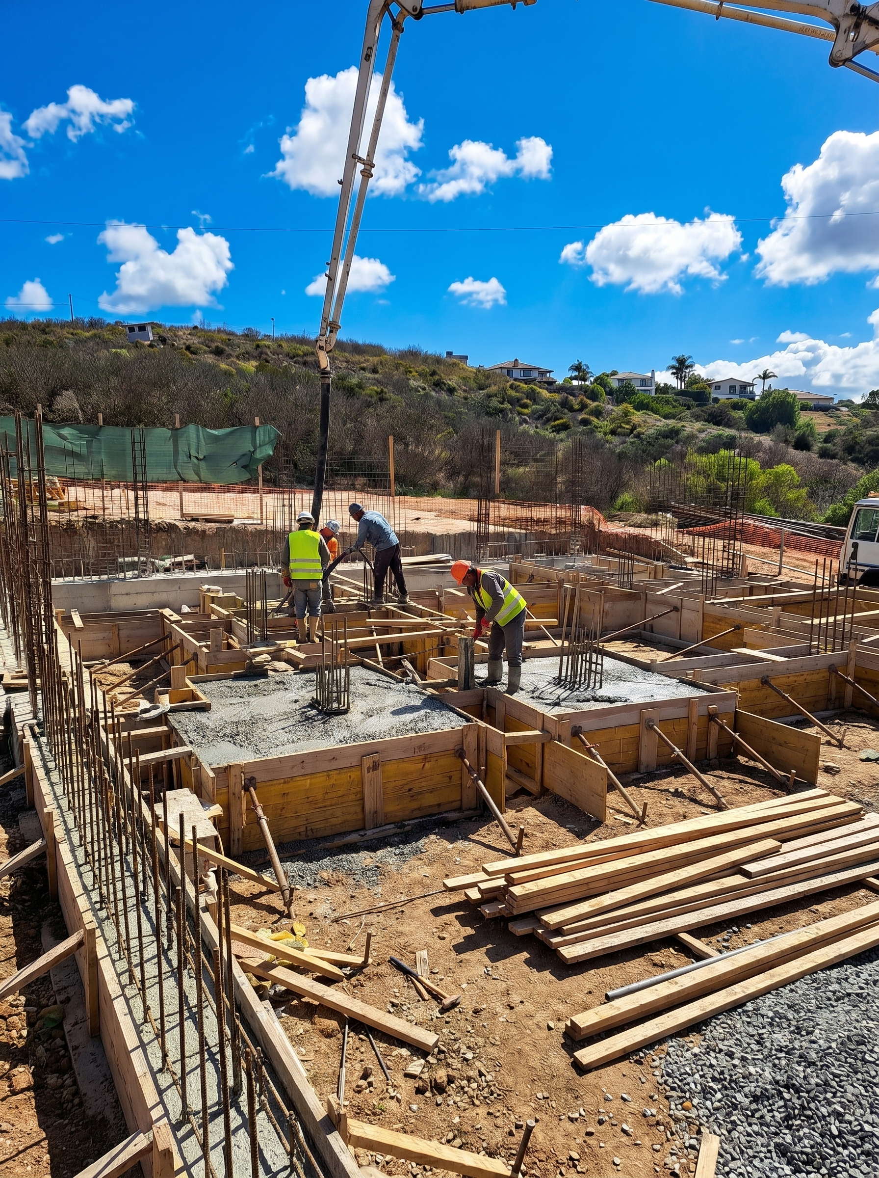 Equipa Realce Construções em obra interior