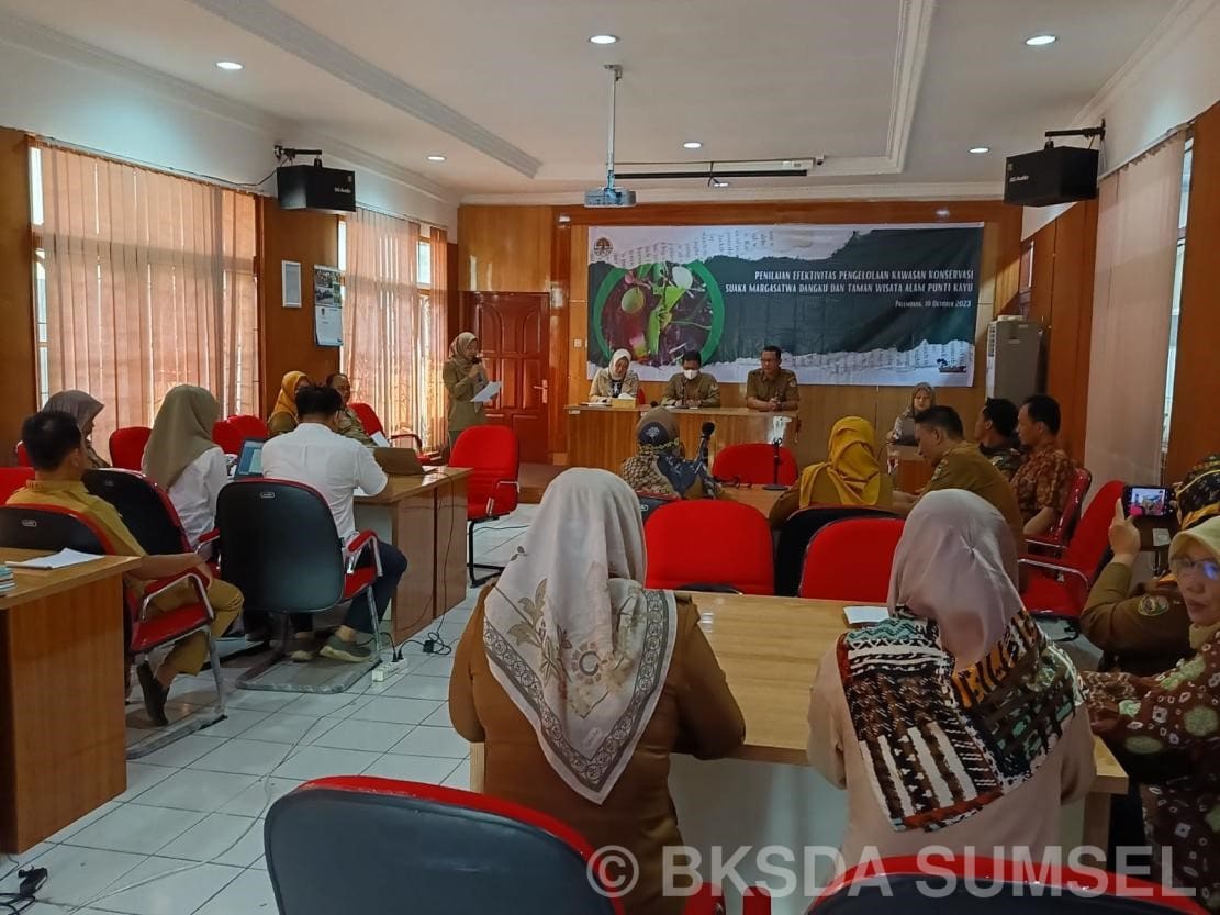 BKSDA Sumsel Lakukan Evaluasi Pengelolaan Lima Kawasan Konservasi Bersama Para Pihak Melalui Perangkat METT