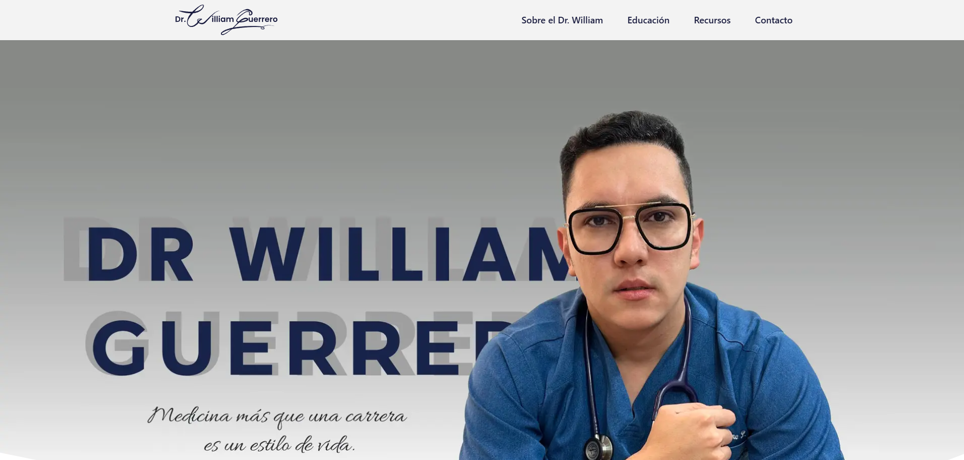 Logo del Dr. William Guerrero, consultorio médico