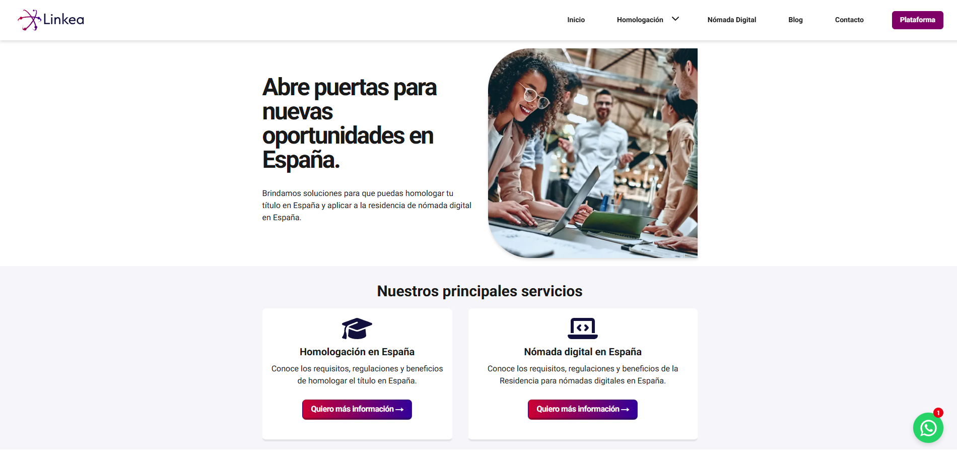 Logo de Linkea Group, empresa de soluciones empresariales