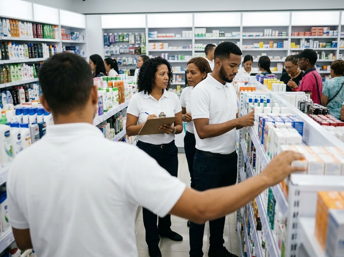 Uniformed store staff