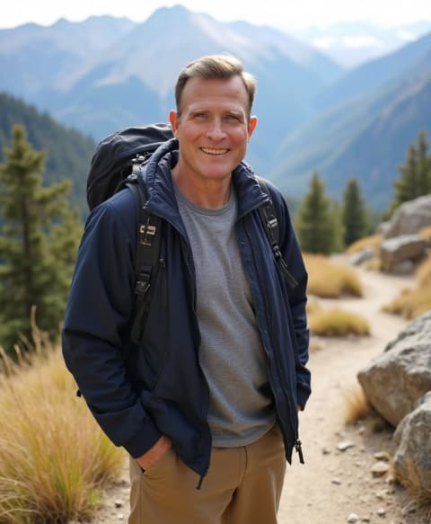 Jason outdoors