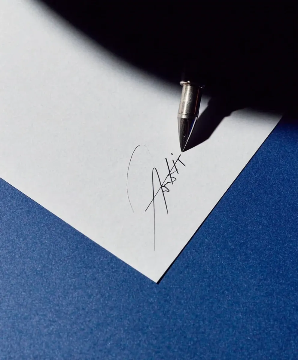un document signée