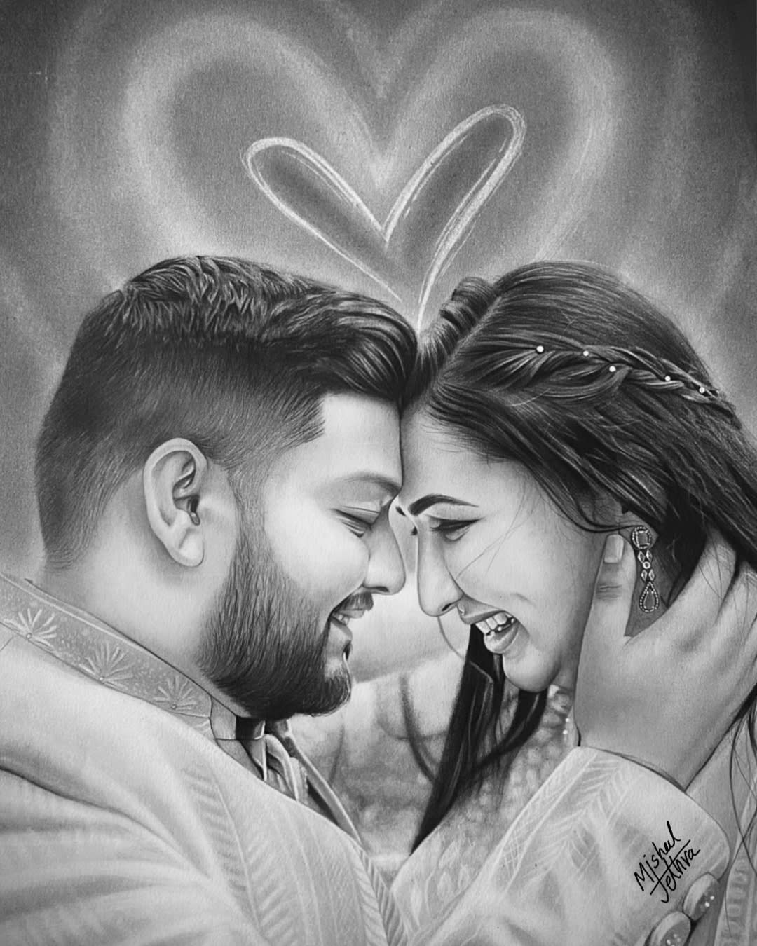 GRAPHITE COUPLE DRAWING