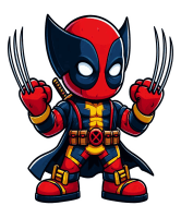 Sticker de Deadpool y Wolverine