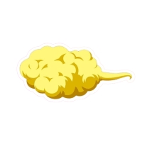 Sticker de Nube Voladora