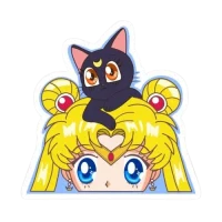 Sticker de Sailor Moon  y Luna