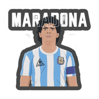 Sticker de Diego Maradona