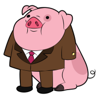 Sticker de Pato el Cerdito