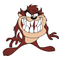 Sticker de Demonio de Tasmania (Taz)