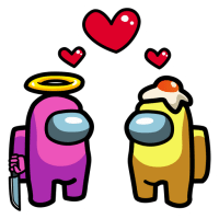 Sticker de Among Us Enamorados
