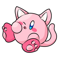 Sticker de Kirby Gatito