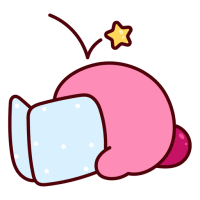 Sticker de Kirby Leyendo