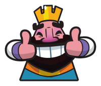 Sticker de Rey  - Clash Royale