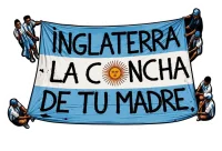 Sticker de Argentina Contra Inglaterra