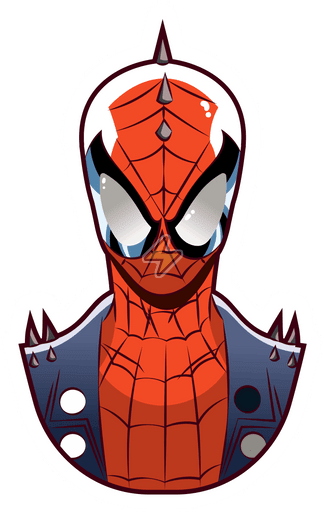 Sticker de Spider-Punk - comprar en Argentina