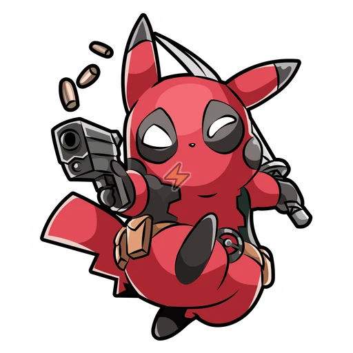 Sticker de Deadpool Pikachu - comprar en Argentina
