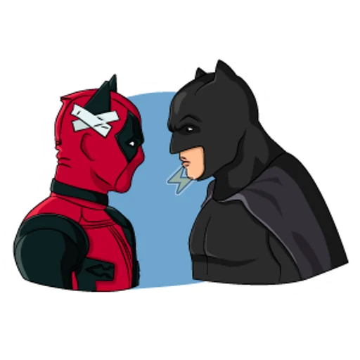 Sticker de Deadpool vs Batman - comprar en Argentina