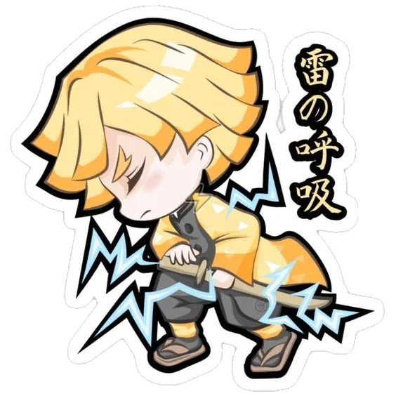 Sticker de Zenitsu Agatsuma - comprar en Argentina