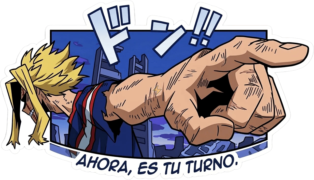 Sticker de Ahora, es tu turno! All Might - comprar en Argentina