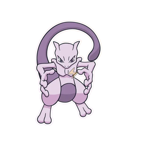 Sticker de Mewtwo - comprar en Argentina