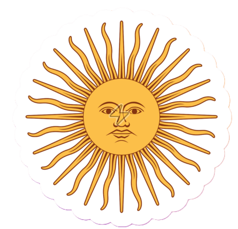 Sticker de Sol de Argentina - comprar en Argentina