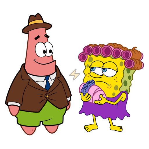 Sticker de Bob Esponja y Patricio Estrella - comprar en Argentina