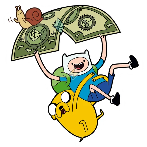 Sticker de Finn y Jake - comprar en Argentina