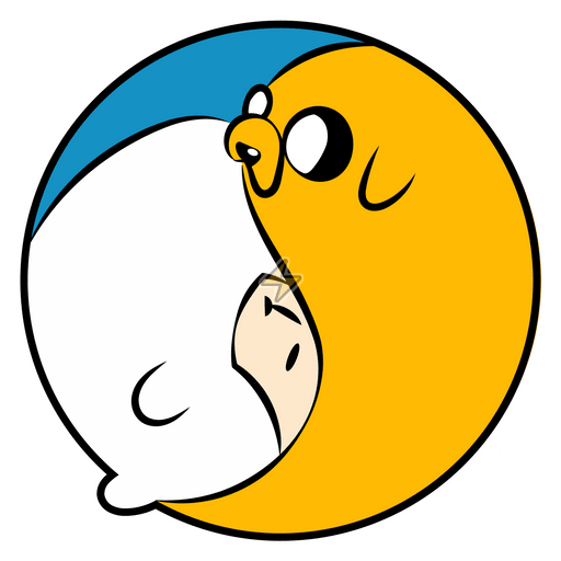 Sticker de Finn y Jake - comprar en Argentina